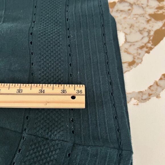 Eliza J Knit Dress Midi Fit & Flare Sweater Dark Green Zip Back Classic Office - Picture 10 of 11